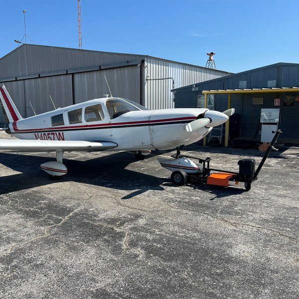 piper plane pulled by airtug nfe tug